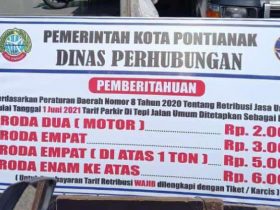 parkir di kota pontinak