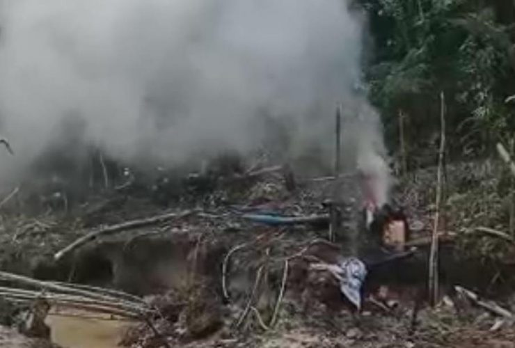 Forkopimcam Nanga Mahap Bakar Alat PETI
