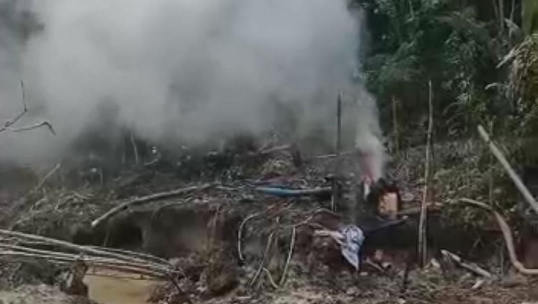 Forkopimcam Nanga Mahap Bakar Alat PETI