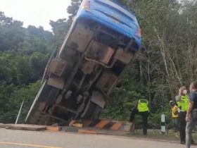 Bus Terjun ke Jurang di Desa Kalis Raya, Sopir Luka Ringan