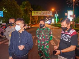 Penyekatan 24 Jam di Jalanan Pontianak Selama PPKM Darurat