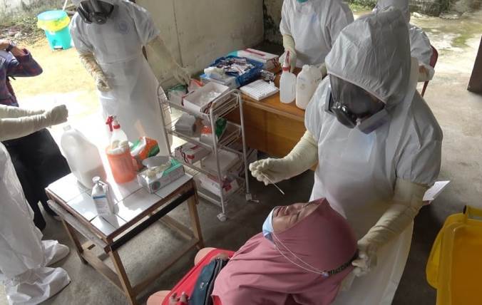 Peserta Seleski P3K Ketapang Ikuti SWAB Antigen