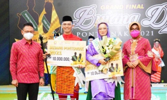 Ramadhan dan Tiara Dinobatkan Jadi Bujang Dare Pontianak 2021