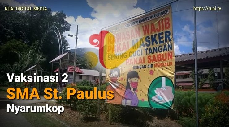 vaksinasi pelajar di Nyarumkop