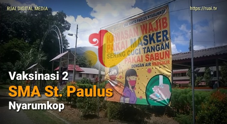 vaksinasi pelajar di Nyarumkop