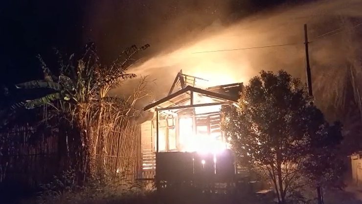 Satu Unit Asrama Polisi di Sanggau Terbakar