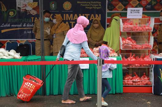 Gelar Pangan Murah di Kecamatan Pontianak Selatan