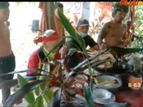 ritual Dayak Borneo di keramat