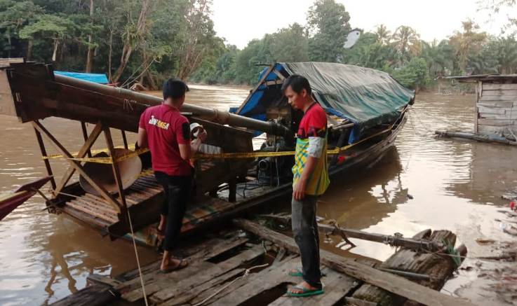 8 Orang Ditahan Saat Razia PETI di Kuala Behe