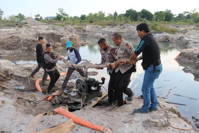 Polisi Tangkap Satu Pekerja PETI di Bengkayang