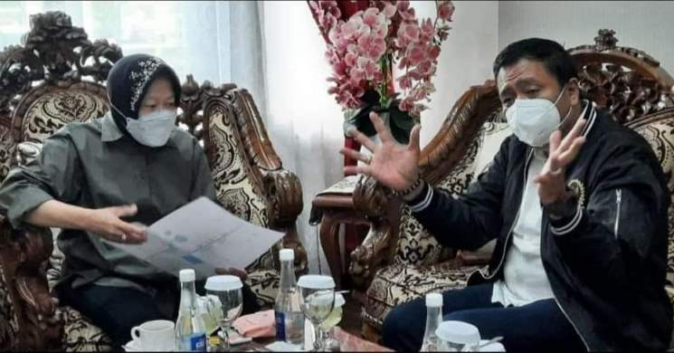 Lasarus dan Mensos Risma_ruai.tv