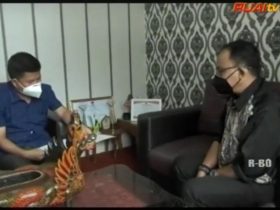 Bupati Sambas Satono berkunjung ke redaksi Ruai TV