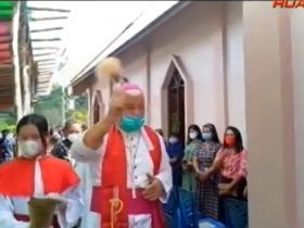 uskup sanggau berkati gereja katolik ampar_ruai.tv