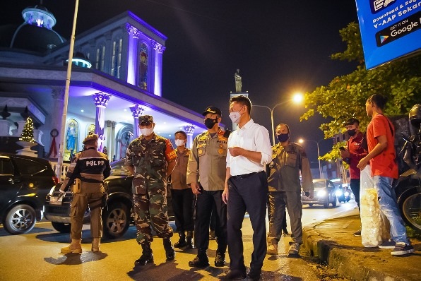 Malam Natal di Pontianak Terpantau Tertib