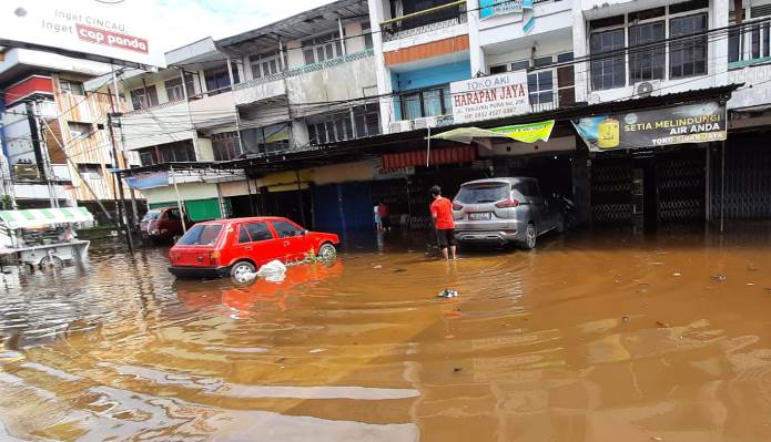 genangan banjir di Pontianak