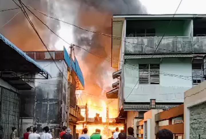 Pasar Sungai Durian Terbakar, Satu Meninggal