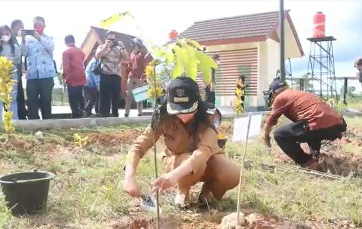 Landak Ubah Bekas Areal PETI jadi Taman