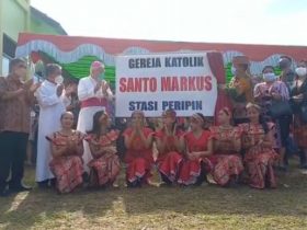 Gereja Katolik di Peripin Resmi, Ini Pesan Wabup Yohanes Ontot
