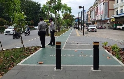 Trotoar di Pontianak Sering Dilintasi Pemotor, Dishub Aktifkan Penjagaan