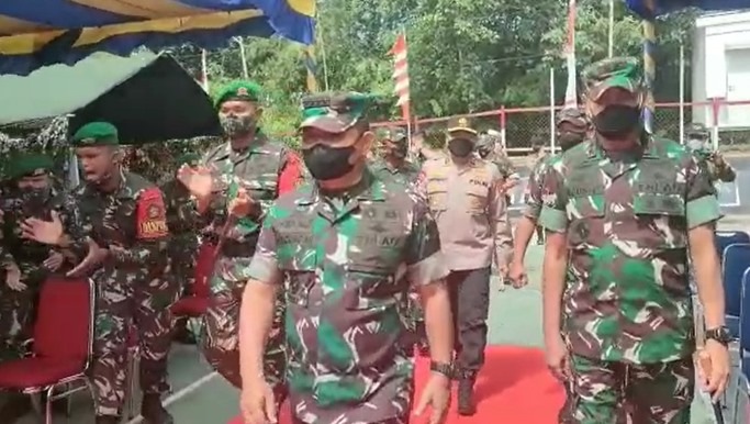 Jenderal Dudung di Perbatasan RI-Malaysia