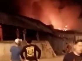 Gudang Kelapa Sawit di Tayan Terbakar