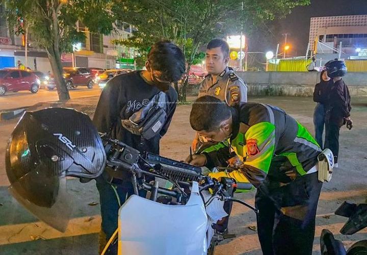 razia knalpot racing di Pontianak