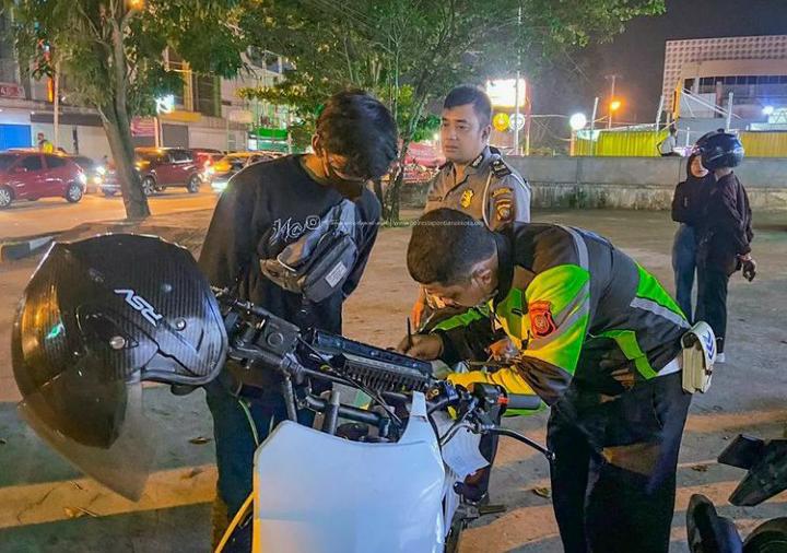 razia knalpot racing di Pontianak