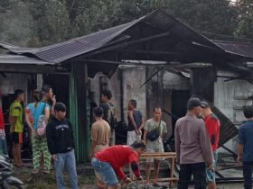 Pagi-pagi, Sebuah Warung Minuman Terbakar di Sidas