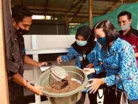 Karang Taruna di Sintang Olah Limbah Sawit Jadi Pupuk