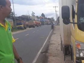 tabrakan maut - 1 Pemotor Meninggal Kena Tabrak Mobil Boks di Parindu