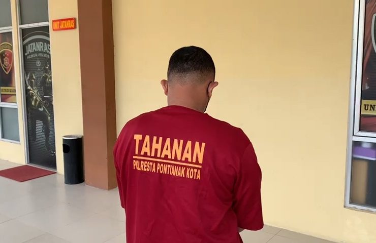 Libatkan Istri, Oknum Satpam di Pontianak Tembak Kaca Kantor