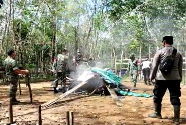 Pejudi Kabur, Aparat di Sintang Bakar Arena Sabung Ayam