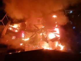 oknum polisi bakar rumah orangtua