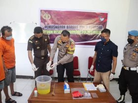 87,81 Gram Sabu di Melawi Dimusnahkan