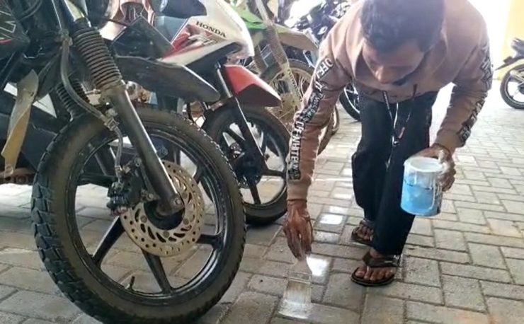 cara parkir di kantor bupati