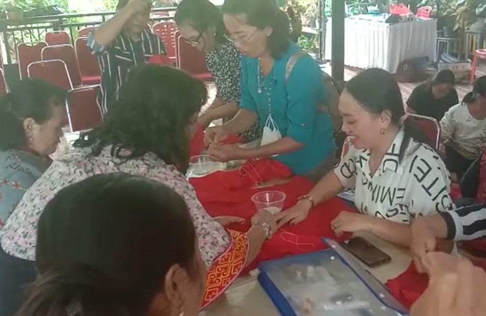 cara merangkai manik