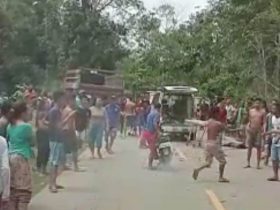 tabrakan di Dusun Runut