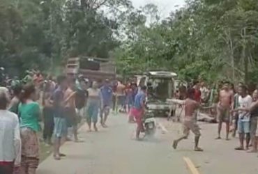 tabrakan di Dusun Runut