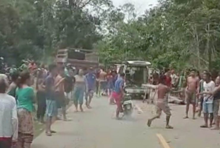 tabrakan di Dusun Runut