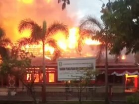 kebakaran kantor balitbang