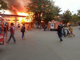 kebakaran SPBU Pontianak