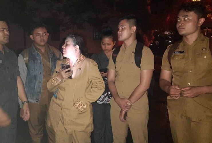 kebakaran kantor Balitbang