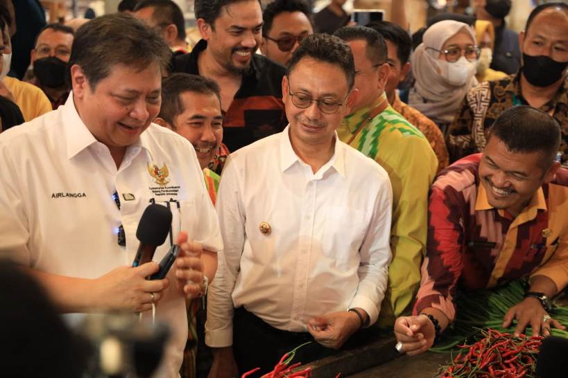 Menteri Airlangga di Pontianak