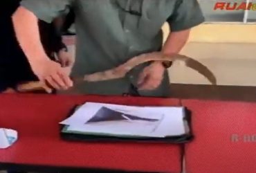 onar di jalanan pontianak - barang bukti celurit