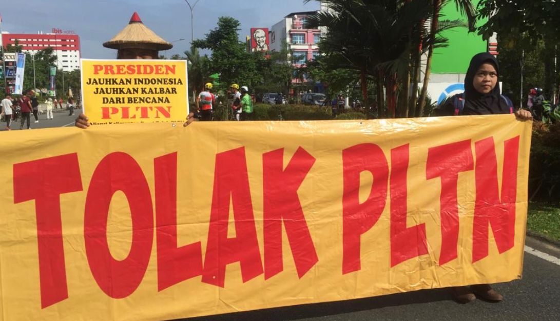 Walhi Kalimantan Barat menolak keras rencana pembangunan proyek PLTN oleh pemerintah pusat di Kalbar. (Foto/Walhi Kalbar)